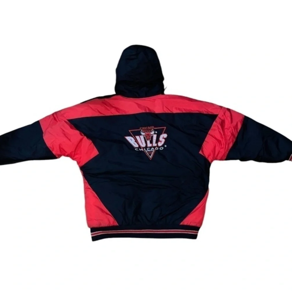 VTG 90s CHICAGO BULLS PUFFER JACKET LOGO‎ 7 YOUTH L 16-18